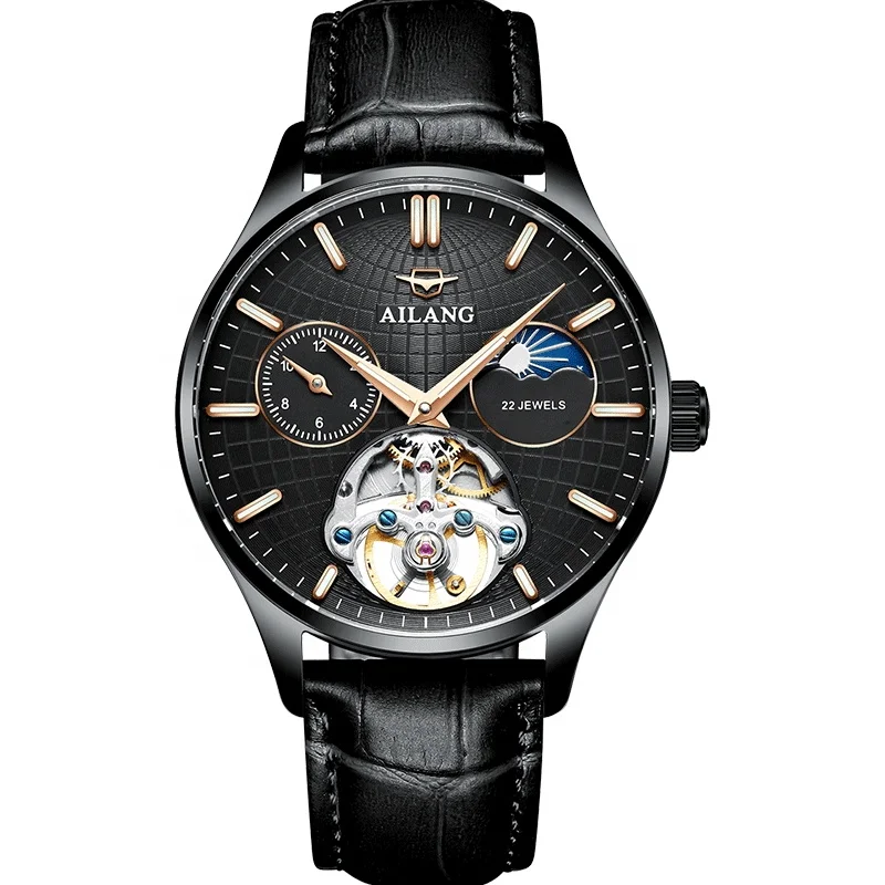 

New technology of 2021 new automatic hollow large dial men's waterproof watch