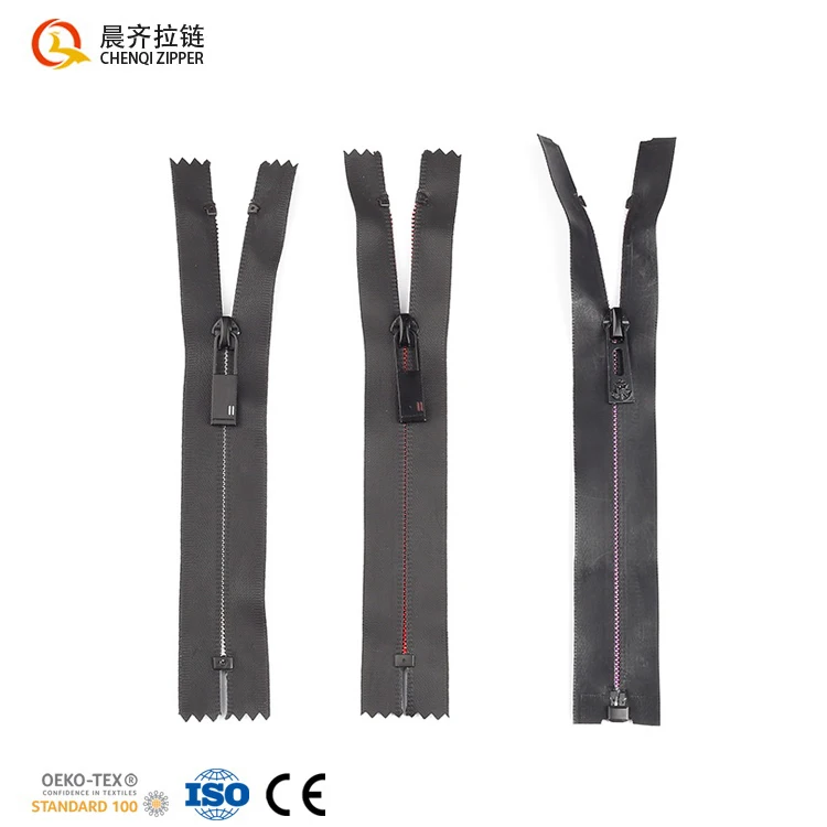 

Factory Hot Selling TPU Closed-end Color Exposed Nylon Teeth Waterproof Zipper for Garment Pockets