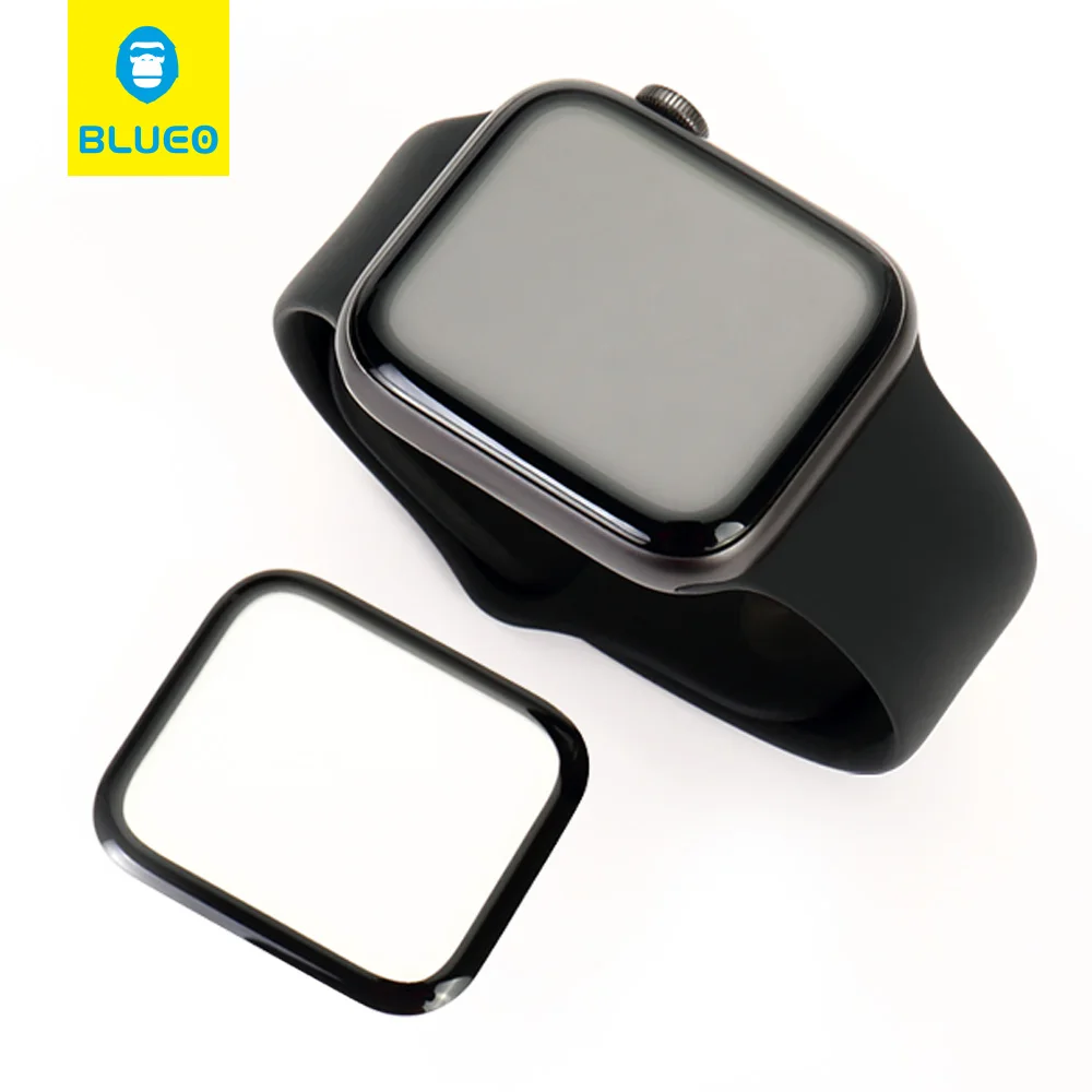 

Blueo 3D Full Cover Glue Screen Film For iWatch 6 5 4 3 2 1 Screen Protector For Apple Watch 38 40 42 44 MM Soft Screen Guard