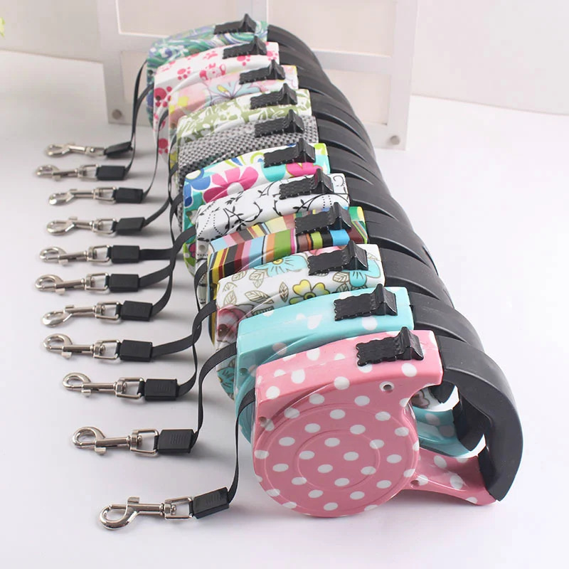 

Wholesale Luxury  Colorful Custom Adjustable Slip Retractable Pet Dog Leash