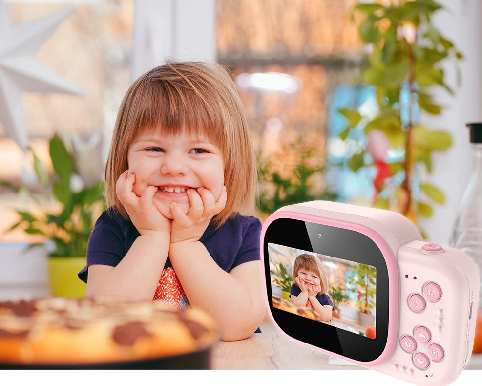 

2020 New Design Cute 3.0 Inch HD Screen Printer Children Camera Best Kids Gift 1080P Action Camera