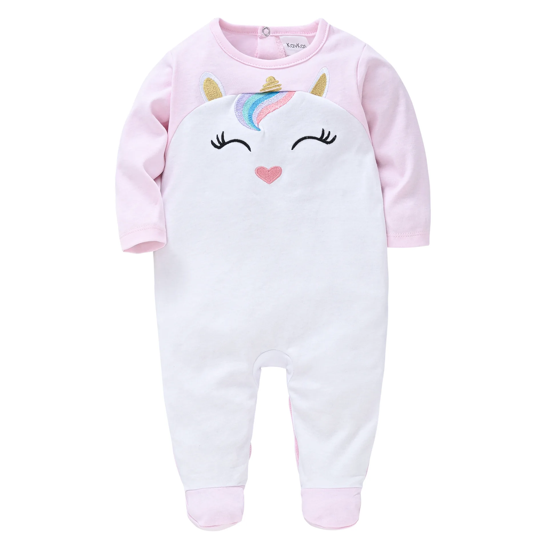

JiAmy Pink Unocorn 0-12M Infannts Sleepwear Girls Footed Jumpsuit Baby Rompers