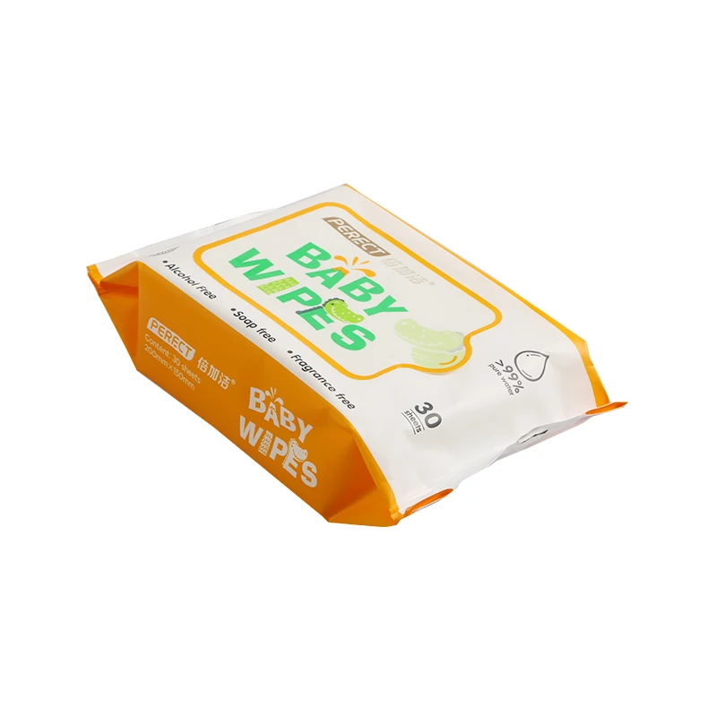 
PERFCT 99% Pure Water Sensitive Sanitizer Wipes Promotional Custom Nonwoven Wholesale Baby Wipes 
