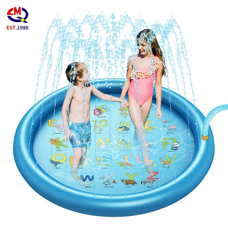 

popular summer outdoor water play mat sprinkler inflatable pad pvc splash toy mat, Colorful combination