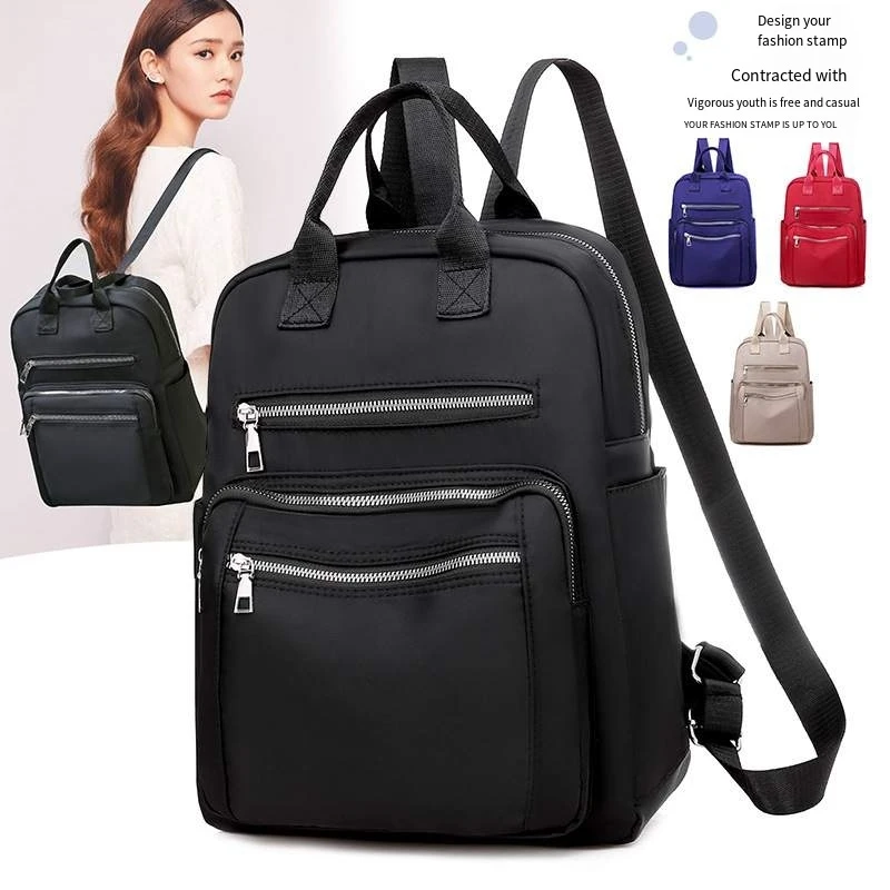 

Girls new korean version of oxford ladies fashionable high capacity students backpack bag