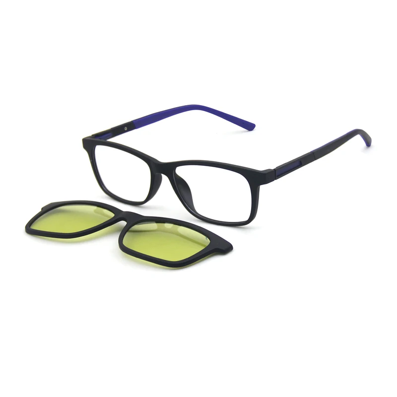 

eyeglass frames with clip on sunglasses magnetic clip-on frame night vision polarized TR90