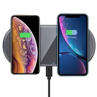 

15W Quick Charging Mirror Glass Wireless Phone Charger For Samsung Note10 iPhone 11 iPhone Charger QI 15W Fast Wireless Charger