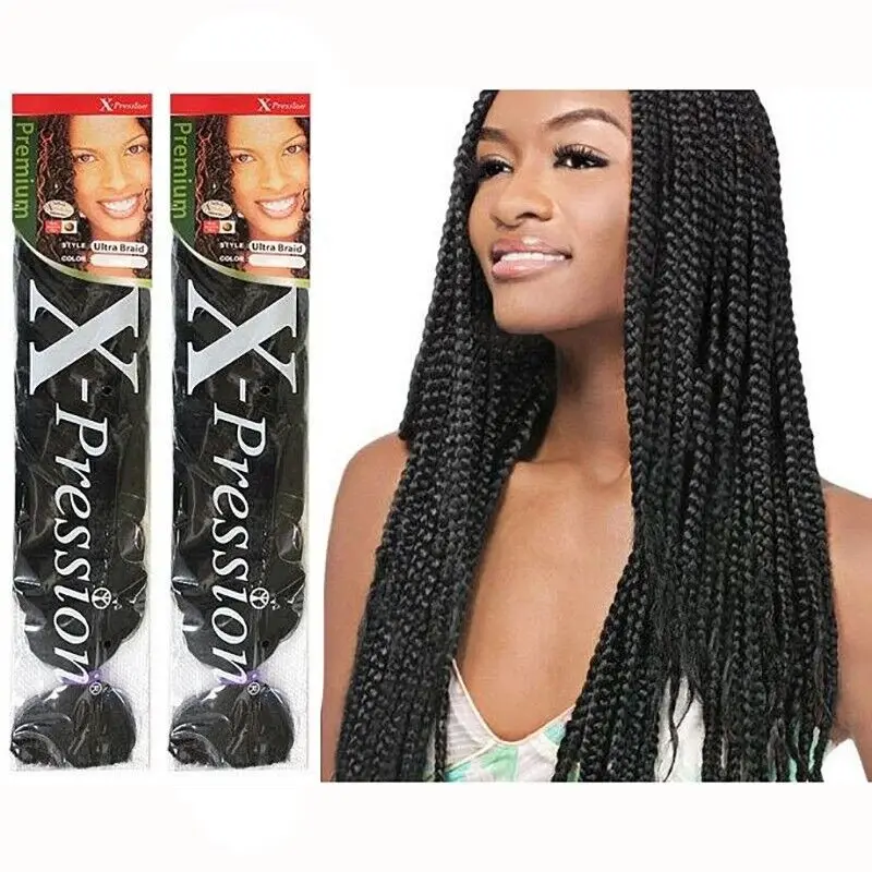 

Cheap factory wholesale ombre synthetic braiding hair and jumbo braiding hair x pression For African Synthetic Crochet box braid