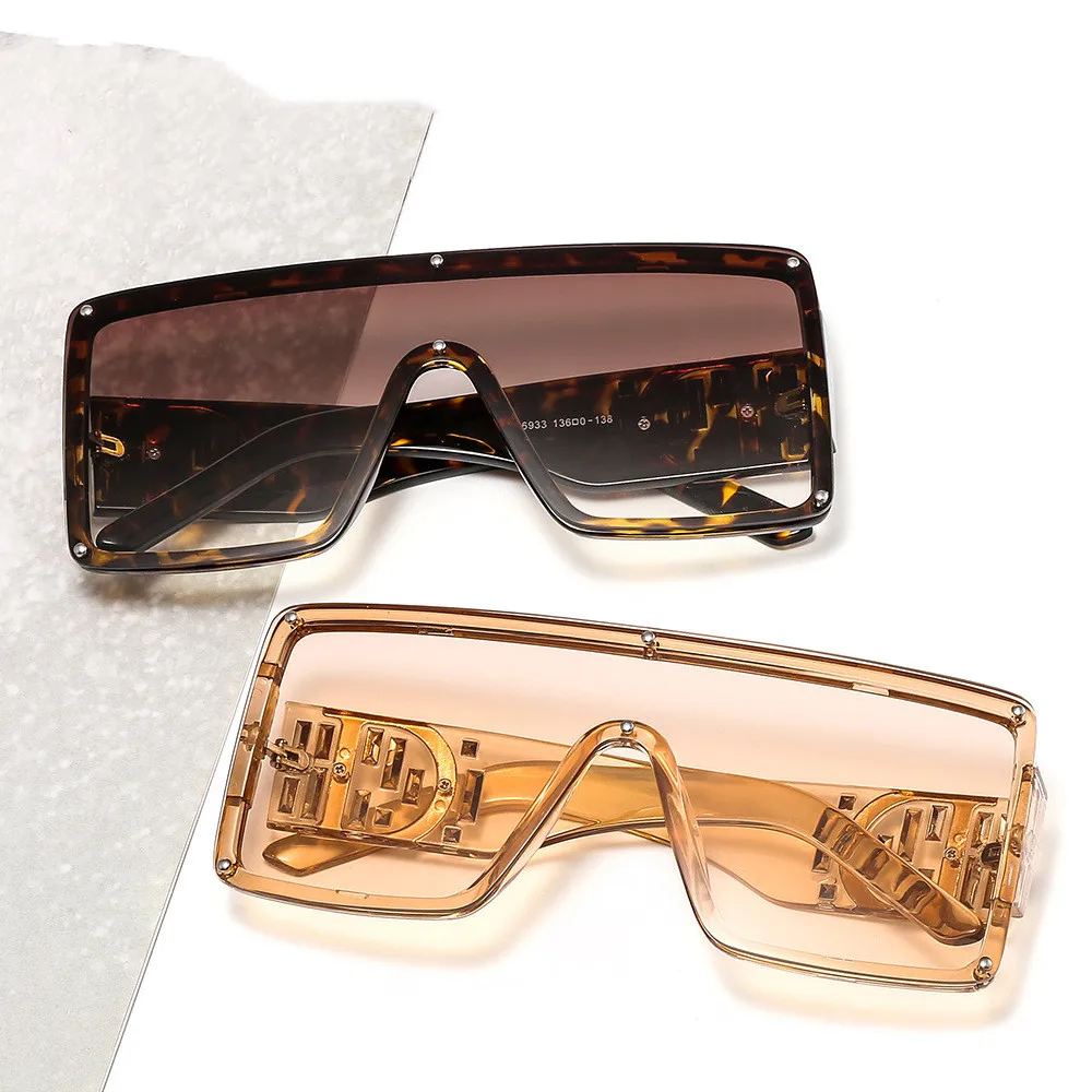 

Oversized frameless square fashion sunglasses women One Piece Lens Women Sunglasses Ladies Square Sunglasses