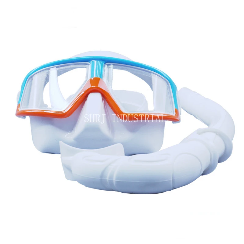 

New adult diving goggles snorkel set two treasure free diving set diving equipment, Custom color