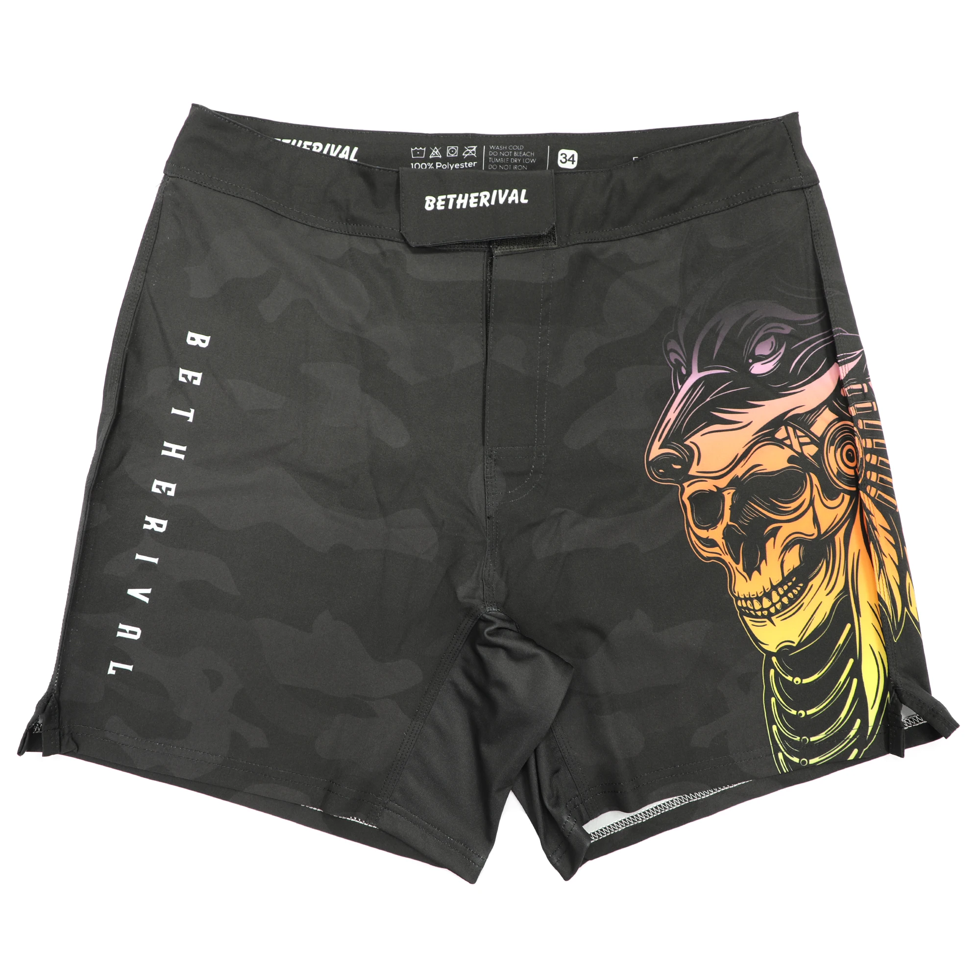 

Custom sublimation print bjj jiu jitsu grappling clothes mens mma shorts