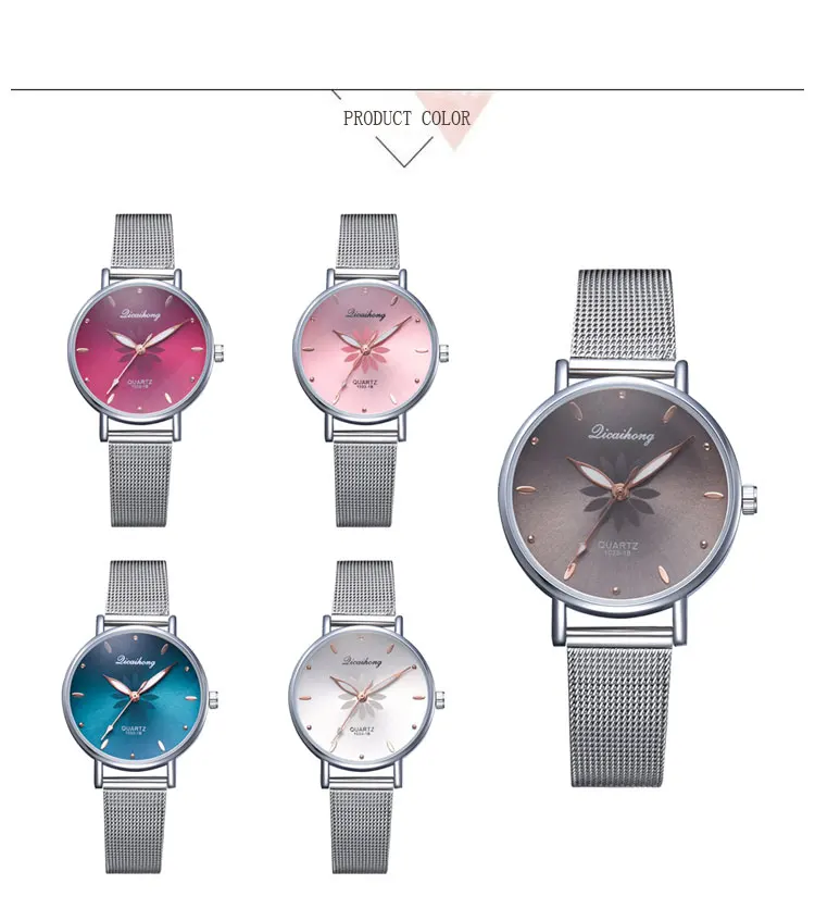 Newest Arrival High Quality China Brand Quartz Watch Women Leisure Mesh Belt Casual Dial Design Ladies Wristwatch