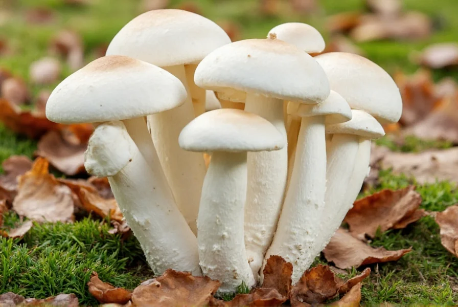 White mushroom growing kit with developing pinheads