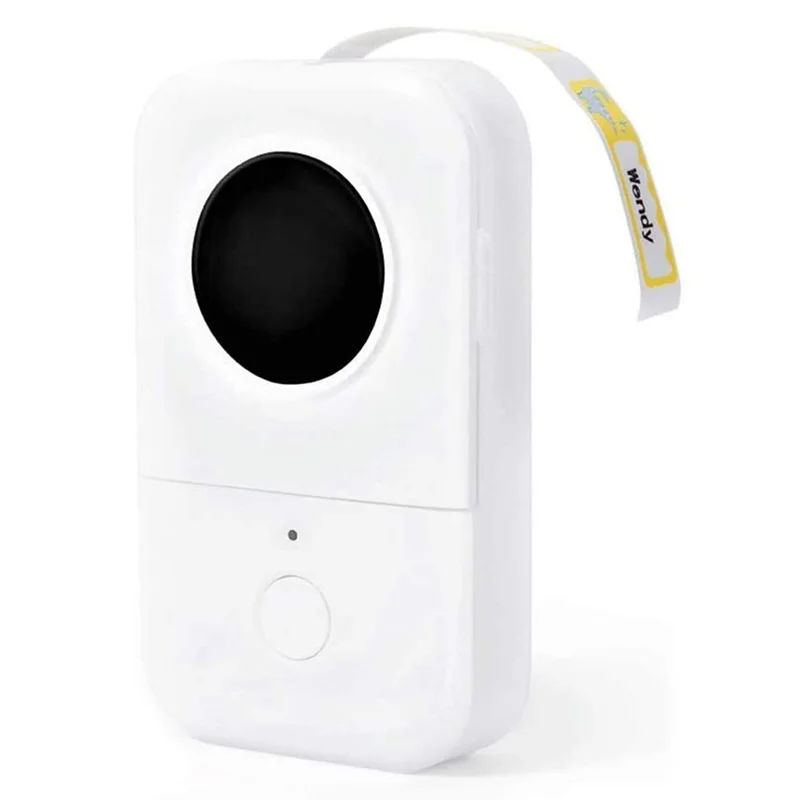

Label Printer Portable Thermal Printer Handheld Label Maker Sticker Machine Compatible with iOS Android, White pink blue
