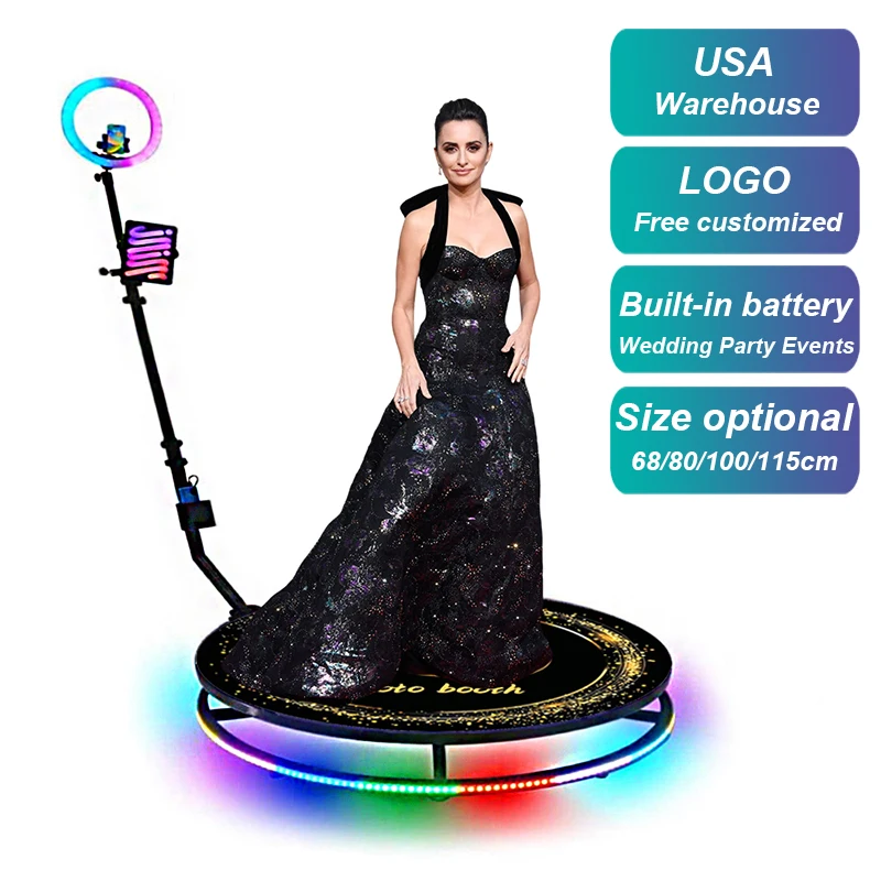 

Party Supplies New Fast Automatic 360 Camera video Photo Booth New Design 360 Photo Booth For Wedding Party Event
