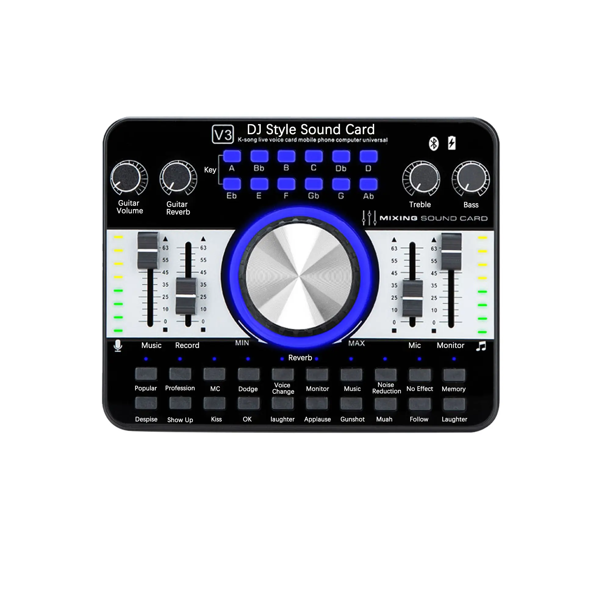 

Professional Sound Card V3 Studio Recording Equipment for KTV Singing