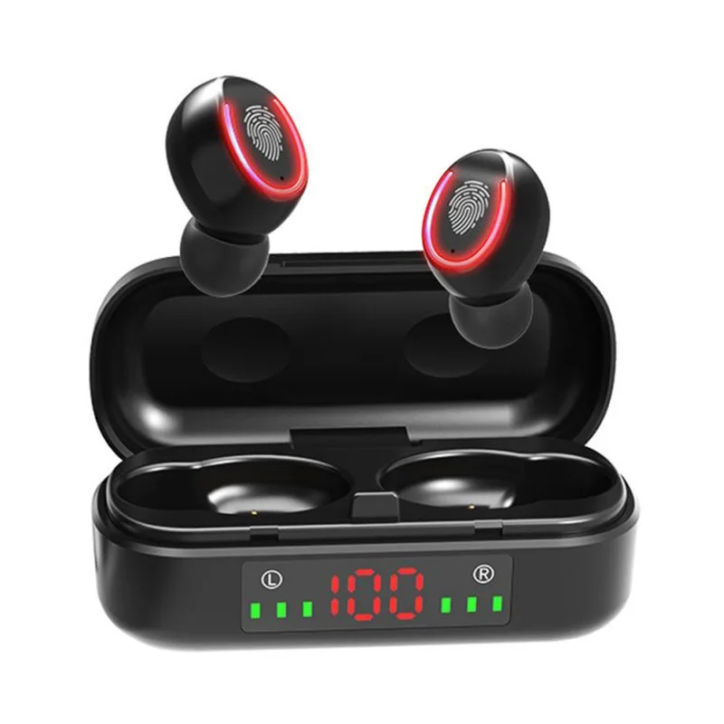 

Mini LED display noise cancelling stereo TWS True BT5.0 Headphone earphone wireless earbuds