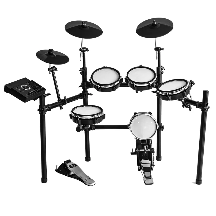 

Professional Drum Set Electronic Drum kit Digital French Dream Fifth Generation Sound Source, Black