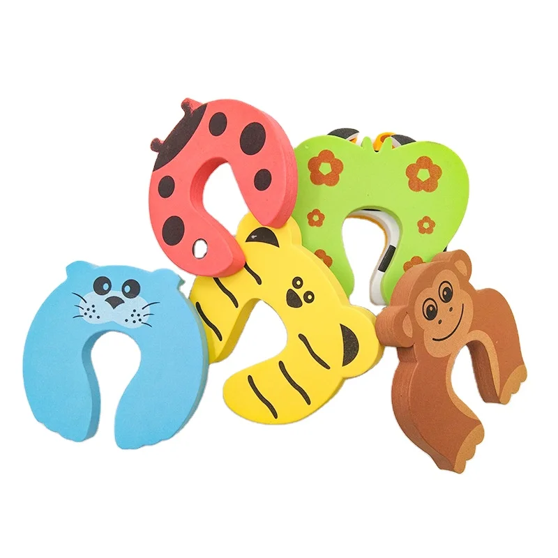 

Safety Decorative Finger Protection Cartoon Animal Silicone Baby Doorways Gates Stopper Pinch Guards