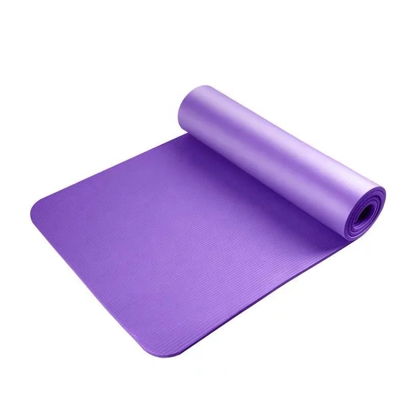 

OEM/ODM Fitness Training High Quality Non-slip 10mm NBR Yoga Mat for yoga beginner