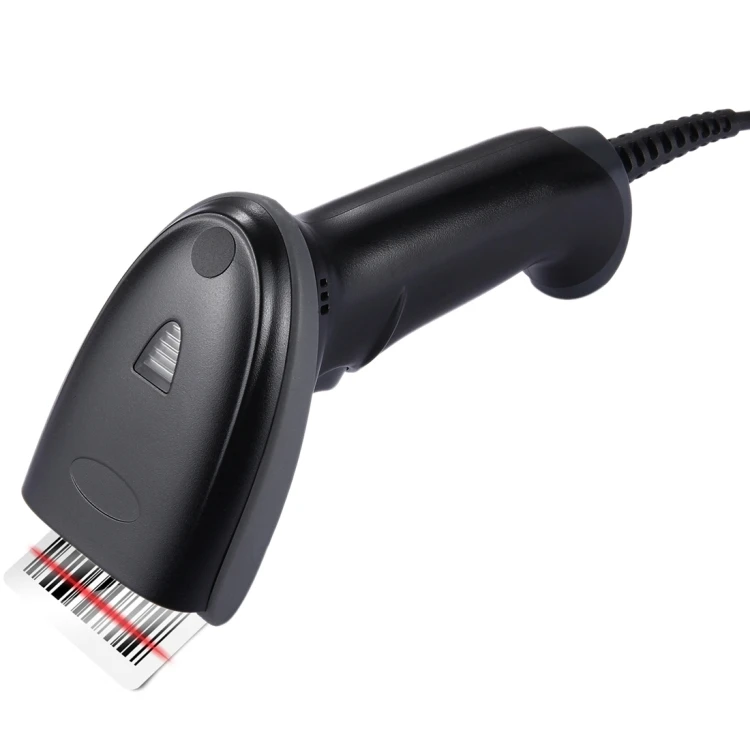 

2m Cable USB Laser Wired Handheld Barcode Scanner Ergonomic Design Barcode Reader