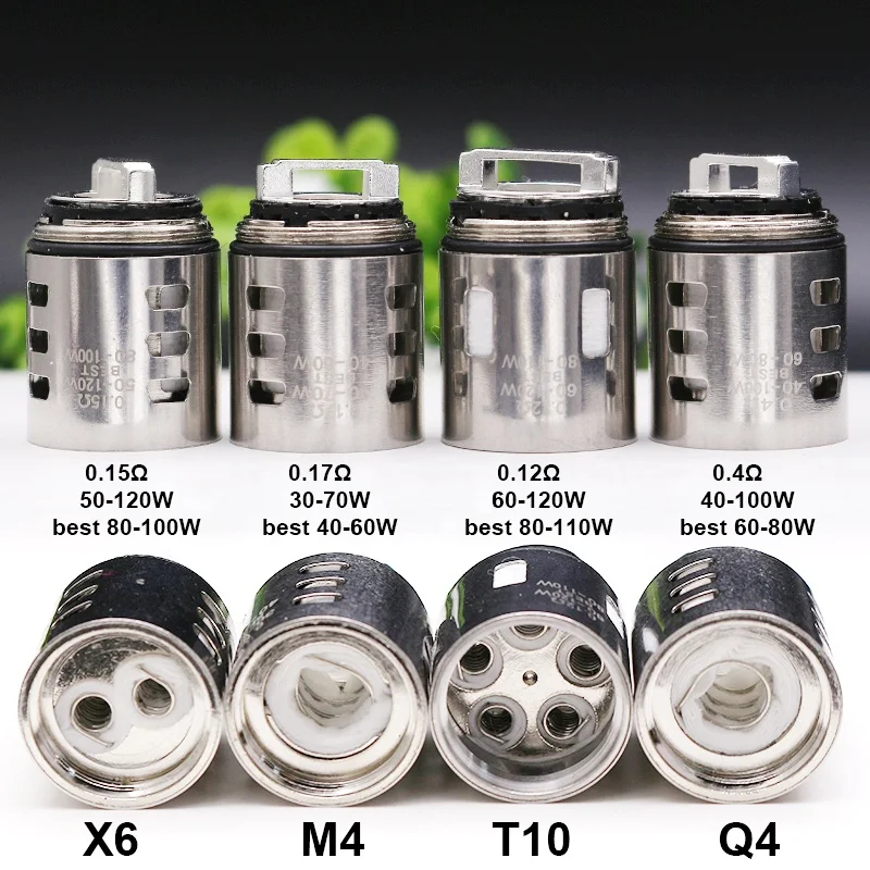 

TFV12 Prince-M4/Q4/X6/T10 Coil Head Atomizer Core for TFV12 Prince Tank Fit Mag 225w TC Kit etc