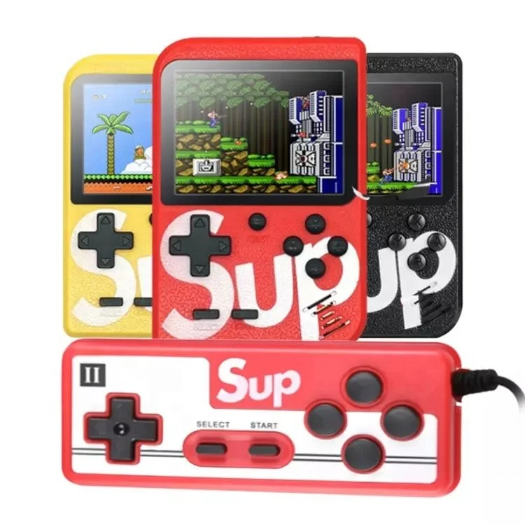 

Mini Console Retro Sup Game Box Classic Two Players Of The Games Boys Holding Su400 In 1 Portable Video, Red