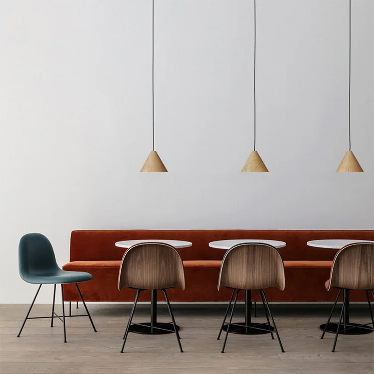 Restaurant/Coffee Shop/Dinning Room Decorative 220v E27 4w Ceiling Chandelier Lamp Fixture Led Wood Pendant Light