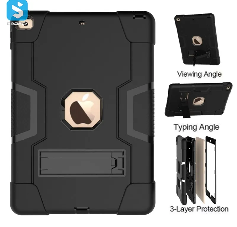 

Hard Plastic rubber tablet cover for iPad 10.2 7th generation case, Black, red, blue, green, purple, orange, mei red, camouflage