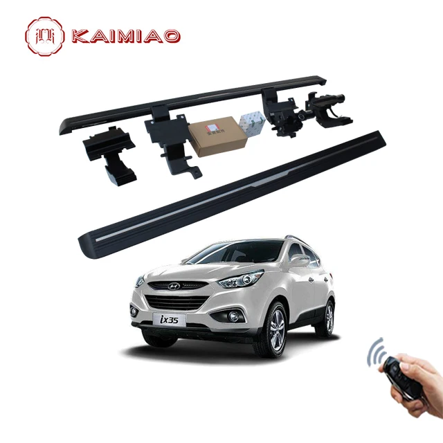 

For Hyundai IX35 2010-2016 silvery color Footboard of the car power side step, Black