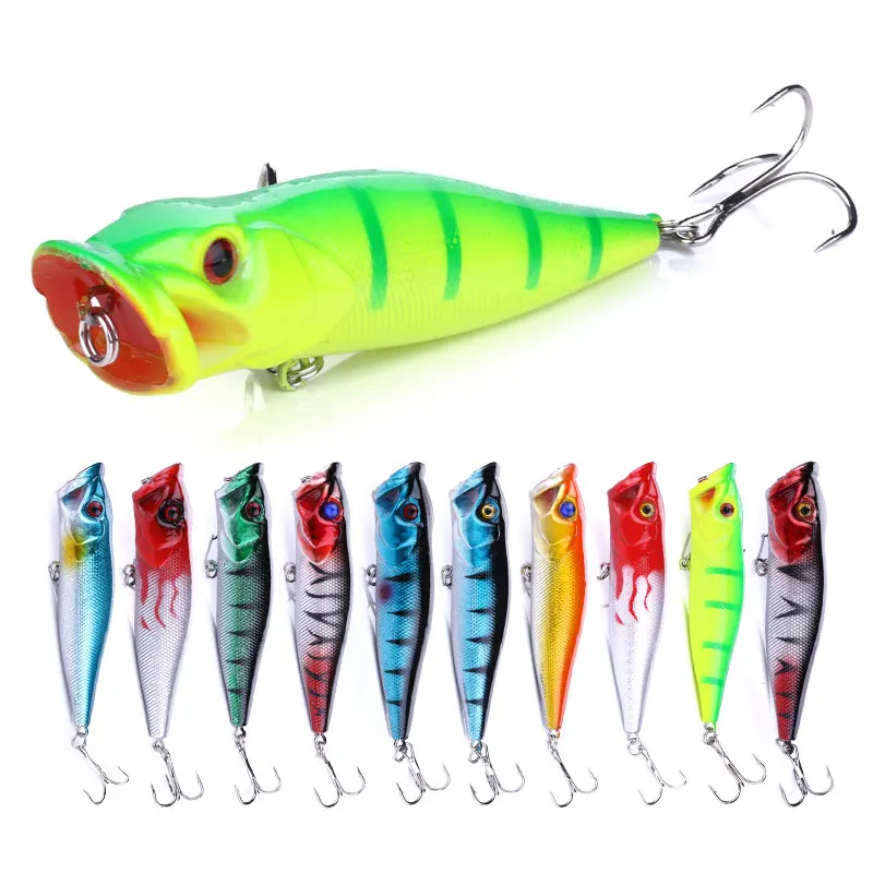 

9CM 12G High quality hard popper bass fishing lure artificial fishing bait, As picture