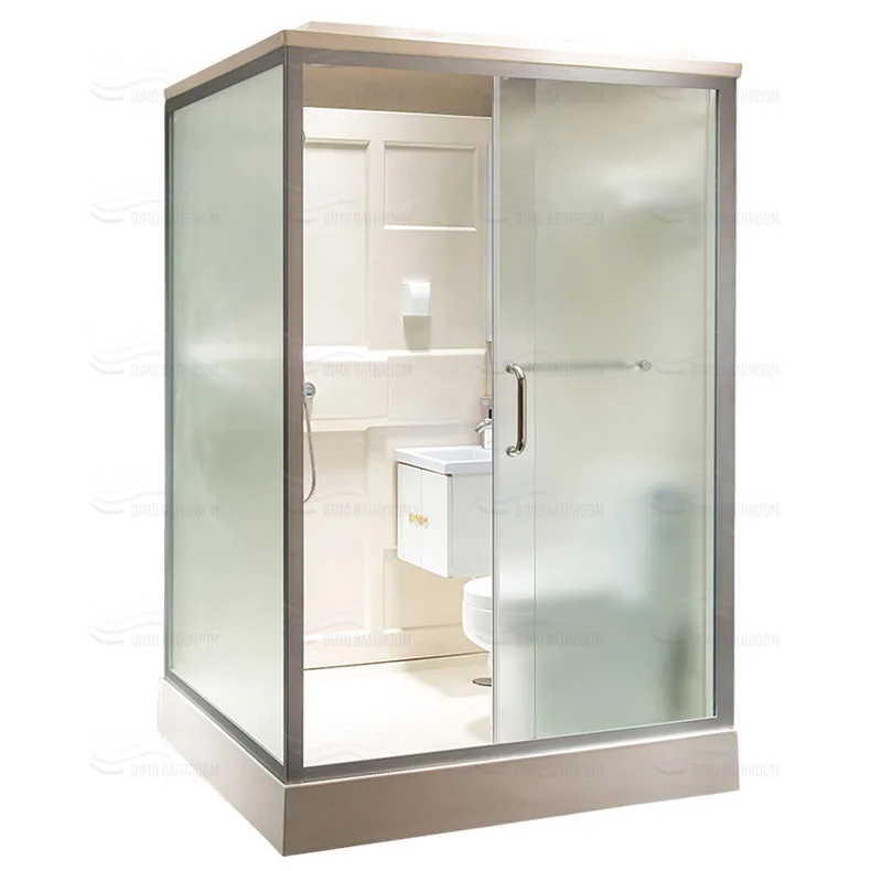 
All In One Prefab Bathroom Pods Prefabricated Modular Bathroom Units with Toilet 