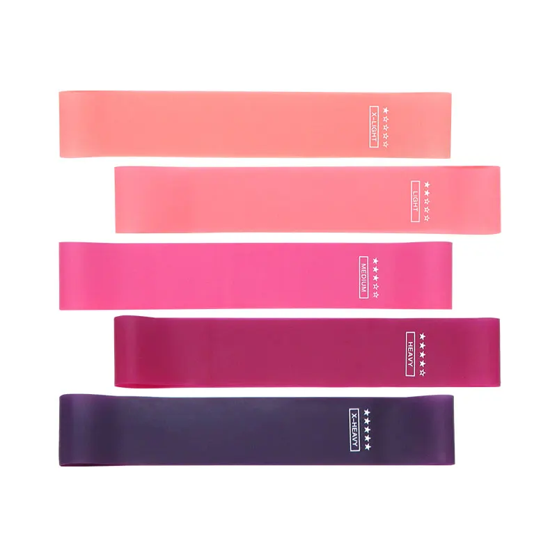 

high strength elastic latex resistance bands fitness gym elastic rubber resistance bands set with 5 bands