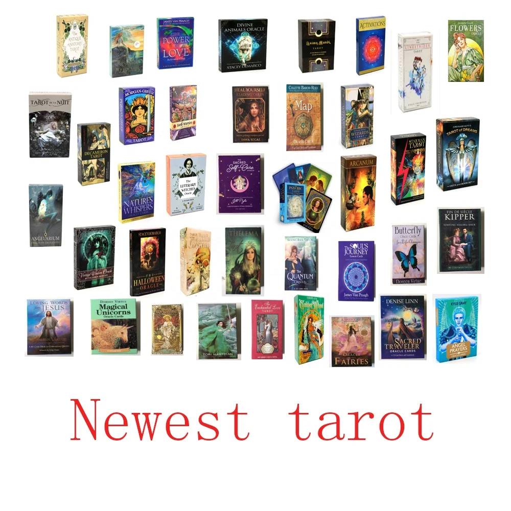 

Modern Spellcaster's Arcanum Whisper Of Love Oracle Cards Dark Wood Osho Zen Tarot, Customized color