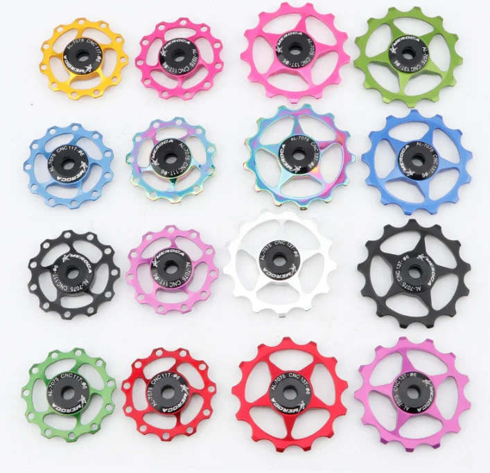 New Bicycle Mtb Kit Idler Pulley 11t/13t Bike Aluminum Alloy Bearing Jockey Chain Guide Wheel