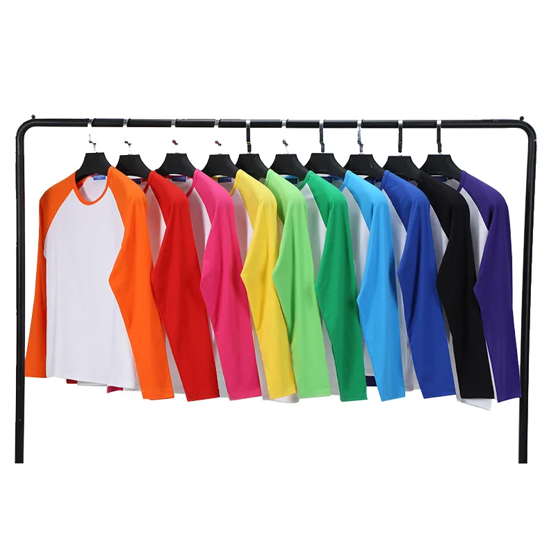 

10 colors Long Sleeves Sublimation Blank White T-shirt