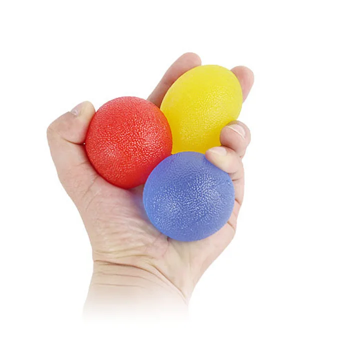 

Stress Relief Toys Balls Wrist Rehab Therapy Exerciser Strengthener Hand Grip Strength Trainer, Blue, green, orange, yellow,red