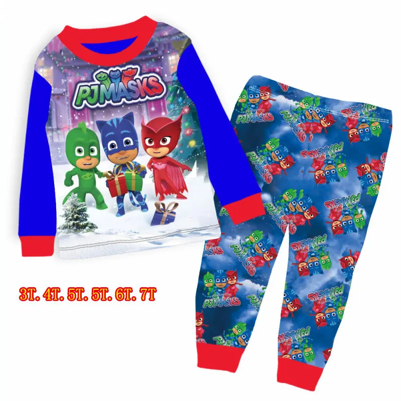 

Wholesale price Spring and Autumn kids pyjamas set fancy cartoon boys sleepwear