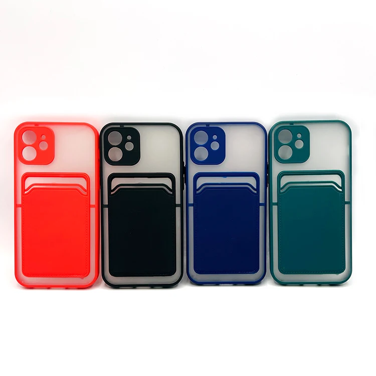 

Wholesale Price Soft TPU Shockproof Card Slot Phone Case For iPhone 13 12 Pro Max 12 Mini 11 X XR, Clear