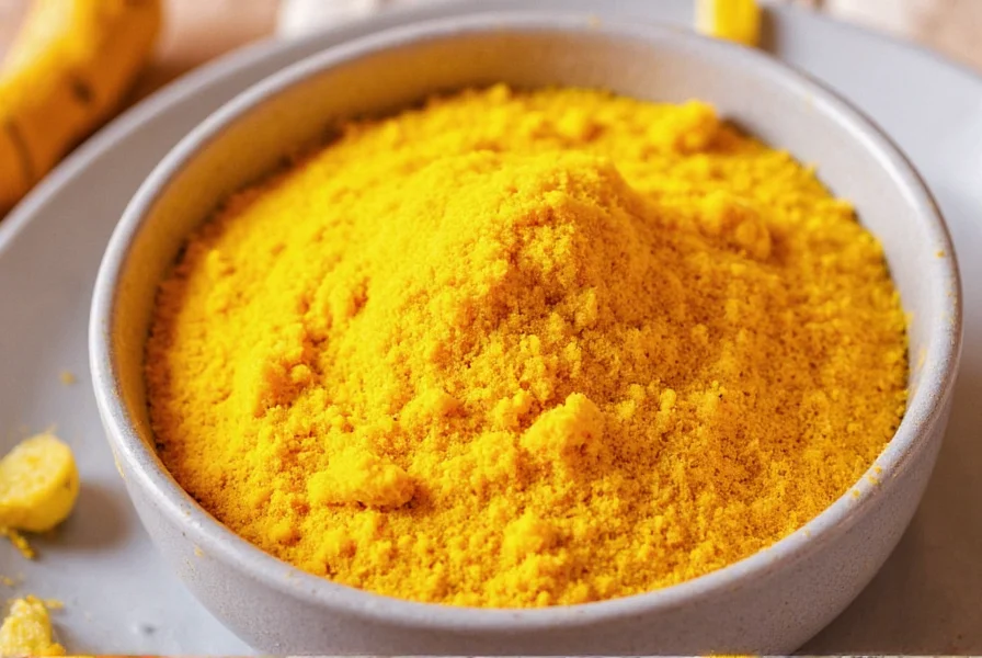 Golden milk in a ceramic mug with turmeric and spices