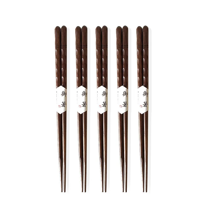 

Diyue Housewares DIY215137 Factory Wholesale Home Kitchen Wooden Hotpot Food Utensils Flatware Chinese Walnut Wood Chopsticks