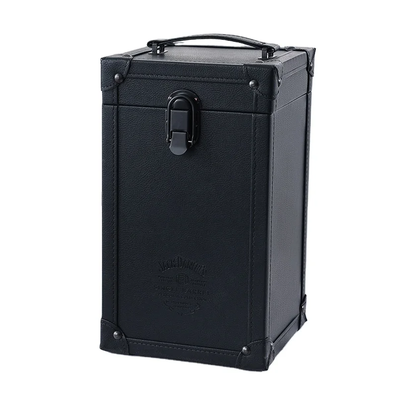 

Goldbox wholesale custom new leather packaging wine box gift box custom logo