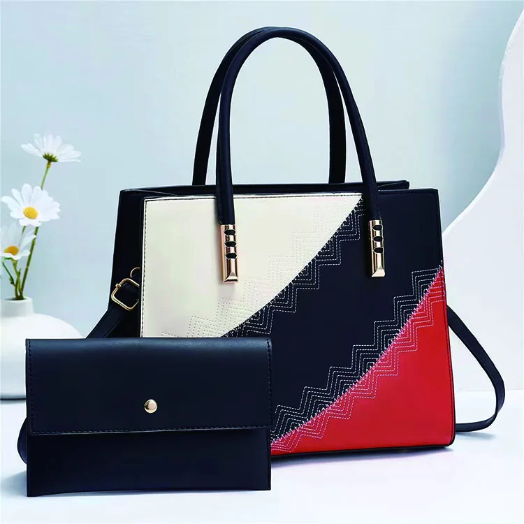 

CB595 Wholesale designers women purses and bag premium patchwork leather handbag for ladies