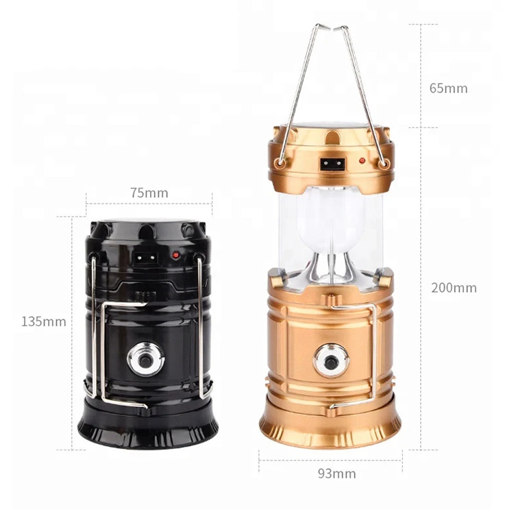 
Rechargeable Solar Camping Lantern Light Source Powerful Portable Camping Lanterns Outdoor Tent Light Lamp 