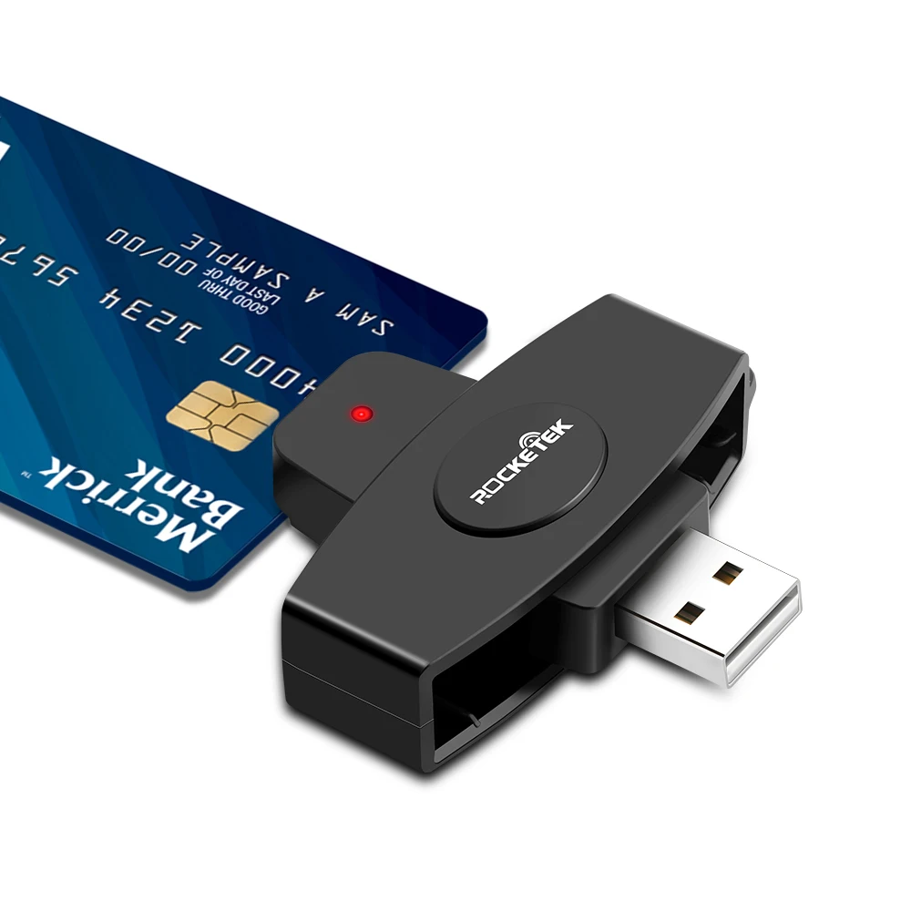 

Mini ATM EMV USB Credit Smart Card Reader Portable CAC Common Access Card Reader Writer