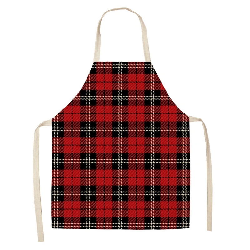 

Cute And Warm Christmas Style Apron Cooking And Cleaning BBQ Men's And Women's Aprons, As shown