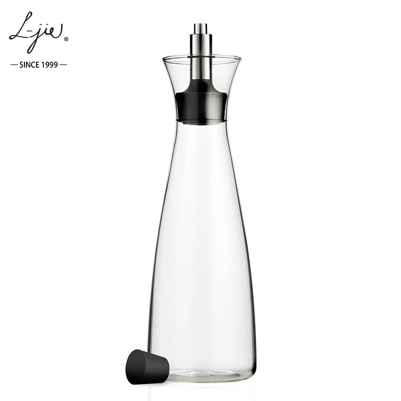 Ecofriendly Glass Cooking Olive Oil Bottle Frosted Clear Amber