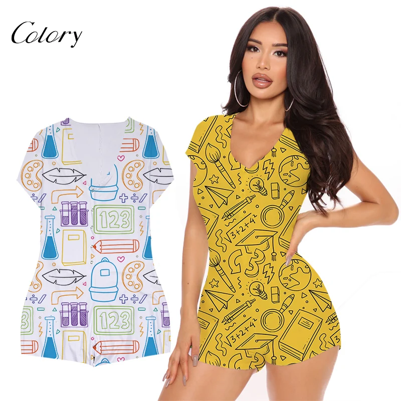 

Colory Cartoon For Adults Sexy Fashion Women Sleepwear, Picture shows