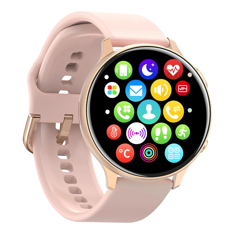 

2021 new smart watch mc66 simple HD touch screen HD original sound new UI sports mode smart watch mc66 for men and women, Black white pink