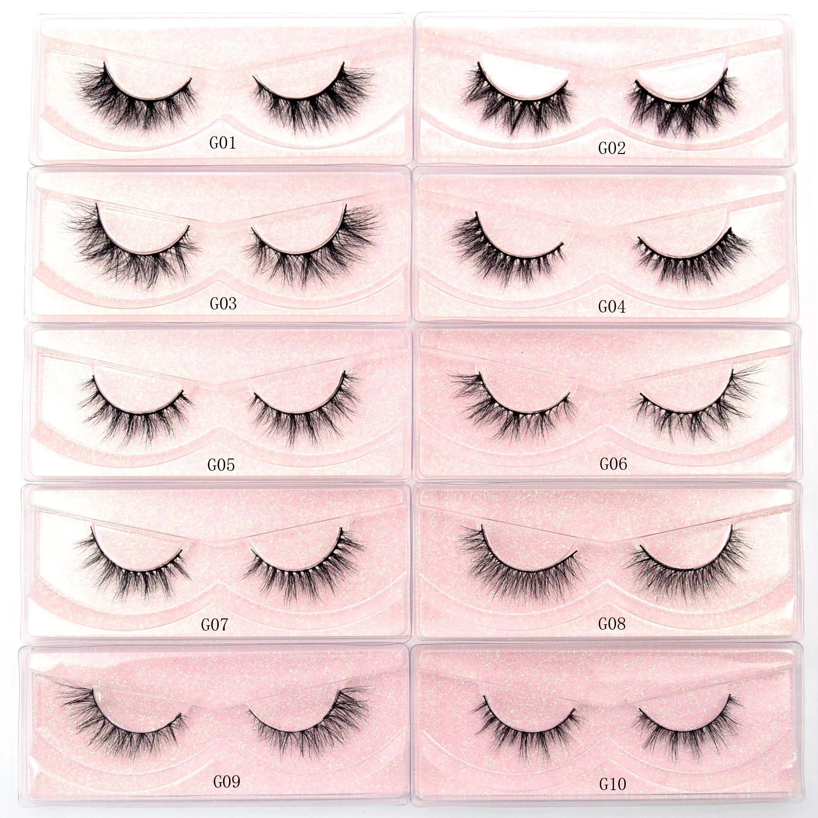 

Gseries Mink Lashes 3D Short Mink Eyelashes Natural False Eyelashes Fake Lashes Makeup Mink Lashes Extension 10mm 14mm Eyelashes